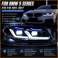 Pour BMW Série 5 F10 F11 F18 2011-2017, mise à niveau Facelift vers le style G38 2023, ensemble de phares à LED bleus de compétition M5