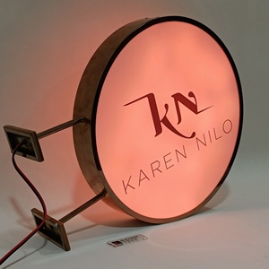 BUOYANT Led Lightbox Custom Advertising Outdoor Acrylic Round Double Sided Signage Shop <b>Sign</b> Boards LED <b>Light</b> Box - Product Image 3