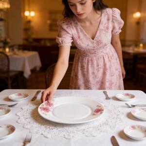 Vajilla y Platos Desechables Ecológicos <span class=keywords><strong>de</strong></span> Vidrio Opal para Restaurantes, Estilo Minimalista para Fiestas - Product Image 6