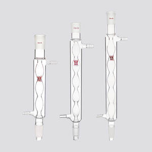 Condenseurs en verre borosilicaté Labic Allihn Verrerie scientifique de laboratoire OEM personnalisable avec chambre à air à ampoule - Product Image 1
