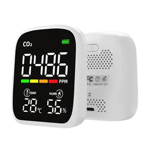 Sensor de co2 medidor de ar, portátil, digital, analisador de qualidade do ar, inteligente, monitor doméstico, monitor de polução de ar, detectores de gás