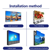 Monitor de Video Wall LED LCD Grande para Interiores de 46'', 49'' y 50'' para Publicidad, Información y Exposiciones con Resolución 4K