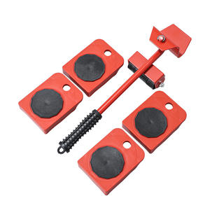 Ensemble de déplacement de meubles de qualité industrielle rouge, outils de levage pour objets lourds avec poignée en acier et plastique, support ODM personnalisé - Product Image 1