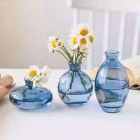 Mini vase à fleurs en verre, vase à fleurs en verre de style créatif pour la culture hydroponique, décoration de la maison