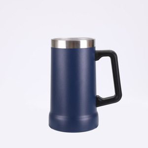 Taza de <span class=keywords><strong>cerveza</strong></span> de 24oz para viajar al aire libre, vaso de <span class=keywords><strong>cerveza</strong></span> al vacío de acero inoxidable, taza Growler de <span class=keywords><strong>cerveza</strong></span> con tapa con asa, vaso para bebidas - Product Image 4
