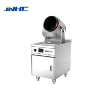 Mesin Robot Masak Otomatis Listrik Pintar Baja Tahan Karat 304 4500W Api Besar untuk Mie Goreng, Nasi Goreng, dan Masakan Lainnya