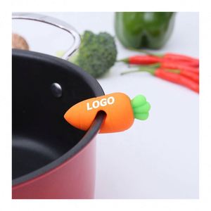 <b>Silicone</b> Carrot Pot Lid Holder, Anti-Overflow Kitchen <b>Tool</b>, Practical Promotional Gift - Product Image 1