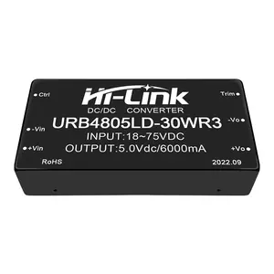 Hi-Link Household MINI DCDC Power Module URB4805LD-30WR3 Switching Converter 30W 5V 6A Output for electric meter In stock
