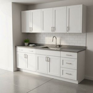 Mobile da Cucina Bianco Stile Shaker Sunique Sydney, Anta Moderna in MDF 33x18 Pollici - Product Image 3