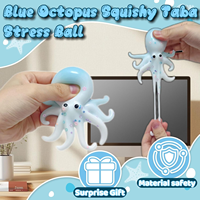Poulpe Squishy Anti-Stress Sensoriel Éducatif en Mousse PU TPR Jouet Unisexe pour 14 Ans et Plus