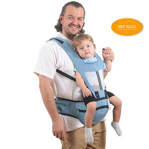 Porte-bébé Ergonomique en Polyester Doux <span class=keywords><strong>de</strong></span> Qualité Supérieure, Réglable, pour Nouveau-né, avec Siège <span class=keywords><strong>de</strong></span> Hanche et Bretelles, Idéal pour les Voyages - Product Image 5