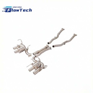 Système d'échappement complet à soupapes avec tube en X pour Ferrari F12 Berlinetta 6.3L V12 en acier inoxydable T304, embouts quadruples, 2012-2017 - Product Image 6
