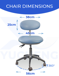 Fauteuil <span class=keywords><strong>dentaire</strong></span> ergonomique professionnel et mobilier de clinique de beauté, tabouret réglable de qualité médicale pour médecin ou assistant - Product Image 2