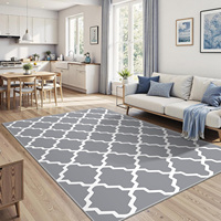Tapis scandinave pour chambre d'enfant, lavable en machine, en polyester à poils ras, antidérapant, pour chambre de bébé et salle de jeux, impression personnalisée, fabriqué à la machine, adapté aux animaux domestiques