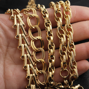 Unisex Stainless Steel Cuban Chain Bracelet Gold Tone Chunky Link Hip Hop Style Jewelry Accessory - Product Image 3