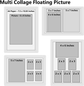 Cadre photo en cristal créatif en gros 4x6 5x7 6x8 pouces A4 Cadre de certificat de brevet Cadre photo en verre transparent de chevet - Product Image 4