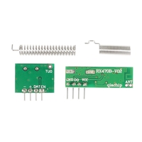 Module récepteur et émetteur RF superhétérodyne 433 MHz, télécommandes 433 MHz pour Arduino Uno, module sans fil, kits de bricolage