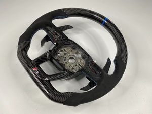 Volant de voiture de haute qualité adapté pour <span class=keywords><strong>Audi</strong></span> A4 S4 <span class=keywords><strong>Rs4</strong></span> S3 Rs3 volant personnalisé en Fiber de carbone - Product Image 4