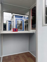 Cabine de sécurité portable |   Kiosque de Garde Extérieur Étanche Préfabriqué pour Bureau Temporaire ou Mini-Maison