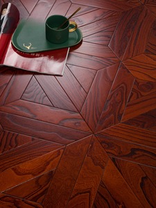 Plancher en bois d'ingénierie en teck européen Chêne massif Noyer noir pour parquet de salon Parquet en bois - Product Image 3