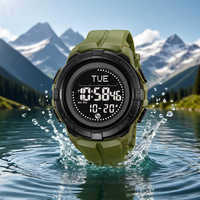 SKMEI 2564 vente en gros de luxe hommes multifonction boussole numérique montre en plein air électronique étanche sport LED montre-bracelet Relojes