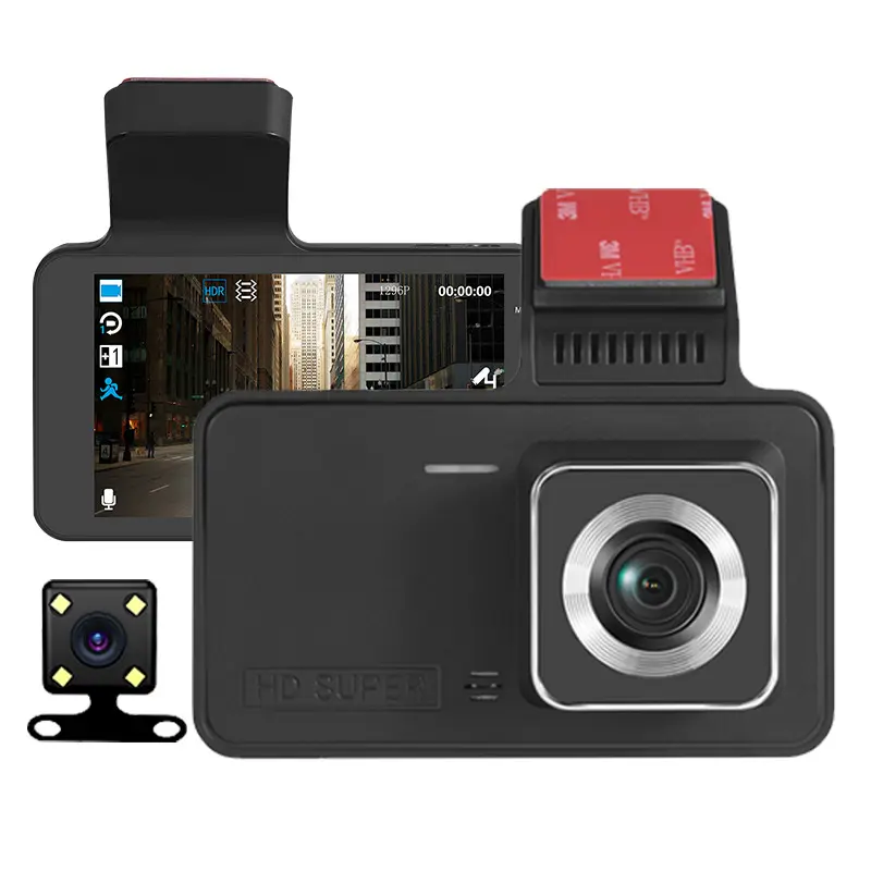 Bosstar 4-inch 4k phổ camera phía trước DVR cho xe GPS navigation IPS màn hình cardvr Dash Cam 2