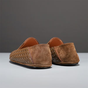 Zapatos de Conducir de Cuero Genuino para Hombre, de Alta Calidad, Trenzados, Transpirables, con Suela de TPR, Planos, de Lujo, para Invierno, Otoño y Verano, Venta al Por Mayor - Product Image 6