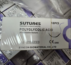 Pabrik <span class=keywords><strong>Syncon</strong></span> operasi steril medis penyerapan steril jahitan bedah PGA PDO Polyglactin 910 jahitan - Product Image 3