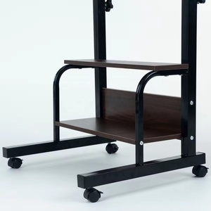 Portable Rolling <strong>Desk</strong> With Socket Office <strong>Desk</strong> With Adjustable Height Standing <strong>Desk</strong> <strong>on</strong> <strong>Wheels</strong> Available Across Borders - Product Image 4