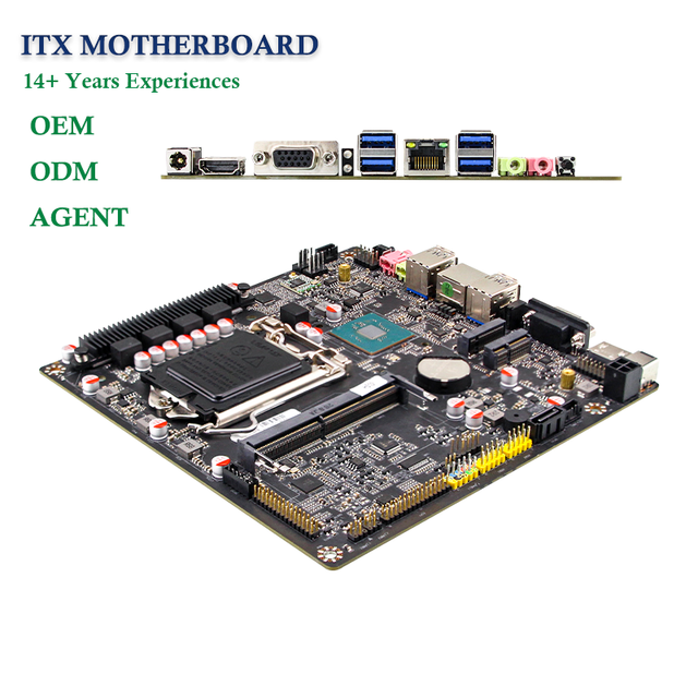 H510 Intel Core I3/I5/I7 ITX Motherboard 10th Gen Industrial Mini ITX DDR4 64GB Motherboard with 8 USB 6COM
