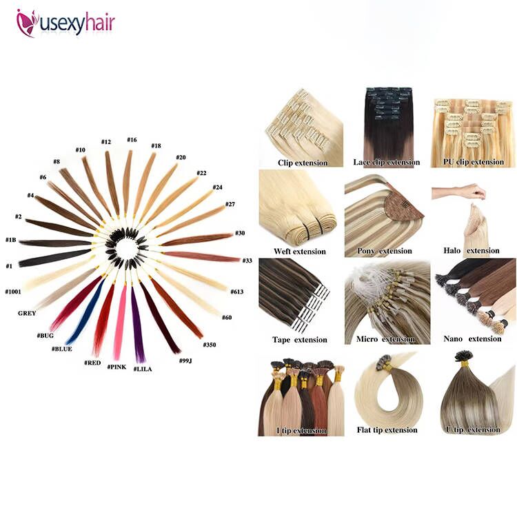 Extension de cheveux humains