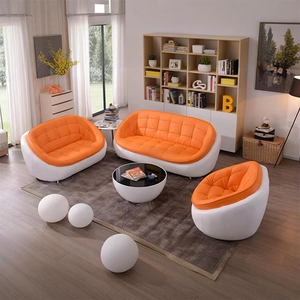 Moderno in <span class=keywords><strong>bianco</strong></span> e <span class=keywords><strong>nero</strong></span> <span class=keywords><strong>soggiorno</strong></span> divani set chesterfield divano in pelle curvo divano cama Per salotti, appartamenti, alberghi, uffici - Product Image 4