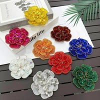 Nouveauté : Applique en strass 3D en forme de fleur pour la décoration de robes de mariée
