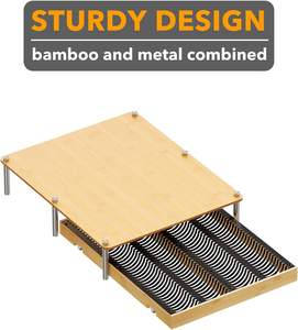 Porte-capsules à café en bambou, compatible avec les capsules <span class=keywords><strong>Nespresso</strong></span> Vertuo, accessoires pour station à café - Product Image 5