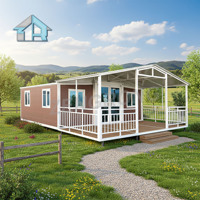 Maison conteneur extensible 20 pieds disponible en OEM/ODM, construction en panneaux sandwich acier, design respirant, emballage plat, installation rapide pour hôtel