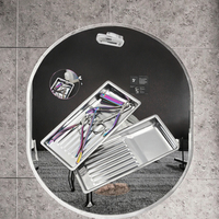 Plateau de désinfection professionnel Yoya en acier inoxydable, nouveau design, pour outils de manucure, avec fonction de trempage à l'alcool et résistance à la corrosion