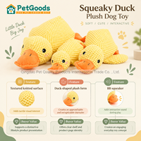 Jouet pour chien en peluche en forme de canard, résistant aux morsures, interactif, pour l'entraînement et l'enrichissement, avec son, pour chiens de petite et moyenne taille, vente en gros