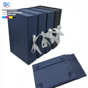 Caja Rígida Magnética Plegable de Lujo en Negro Mate Personalizada para Extensiones de Cabello Humano Virgen y Pelucas de Encaje HD con Forro de Seda - Product Image 2