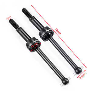 เพลาขับหน้าและหลังเหล็ก 2 ชิ้น CVD สำหรับรถ <span class=keywords><strong>Tamiya</strong></span> <span class=keywords><strong>TT02</strong></span> 1/10 RC Drift Car อัพเกรดอะไหล่ ชิ้นส่วนโลหะเสริมความแข็งแรง - Product Image 4