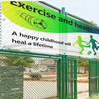 Fabricants personnalisé Pvc Flex Vinyl Logo Banner Mesh Clôture Banner Stage Outdoor Printing Signs