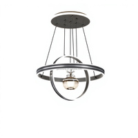 Lustre LED moderne en fer, 3 couleurs, hauteur réglable, installation facile, luminaire suspendu pour salle à manger, îlot de cuisine