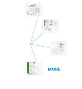 V fissaggio della medicazione per ferite trasparente impermeabile catetere a farfalla puntura medicazione IV - Product Image 1