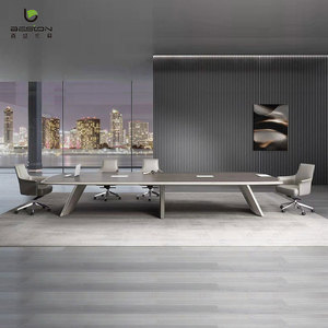 현대 사무실 가구 책상 Ceo 관리자 책상 하이 엔드 경영진 l 모양의 사무실 책상 - Product Image 3