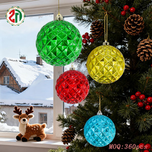All Kinds of Colors <strong>Christmas</strong> Electroplated Ball Ornaments Sets 6 Pieces Bright Shatterproof Hanging Balls for Tree Decor - Product Image 2