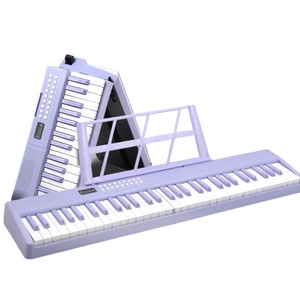 Piano Numérique Intelligent Pliable à 61 Touches, <span class=keywords><strong>Clavier</strong></span> Électronique en Plastique Rechargeable pour Débutants Adultes Enfants Usage Domestique - Product Image 1