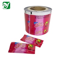 Película de sellado en frío para bolsita de turrón, película de rollo de envoltura de Chocolate de caramelo de plástico de grado alimenticio