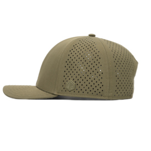 TCAP China Custom Reusable <b>Waterproof</b> Fabric Rubber Patch 6 Panel Mesh Baseball <b>Hat</b> - Product Image 4