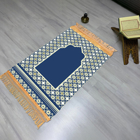 Tapis de prière imprimé 3d, sacs en Poly, Rectangle, formaldéhyde, lever du soleil, mosquée, Pile plate musulmane CN;TIA AZO, vente en gros