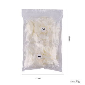 Lot de 504 faux ongles en ABS, style français, longs, à pointe canard, en acrylique, à presser, demi-couverture, avec colle pour usage professionnel - Product Image 5