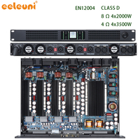 Amplificateur numérique de classe D Eeleuni EN-12004, 4 canaux, 2000 W, 8 ohms, haute efficacité, faible consommation d'énergie et de chaleur, longue durée de fonctionnement